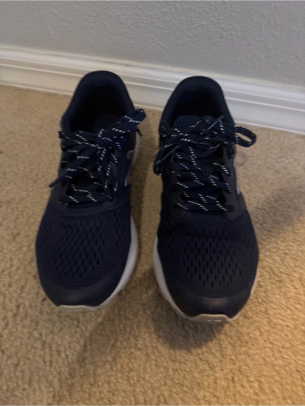 New Balance Navy and White Women's Athletic Running Shoes